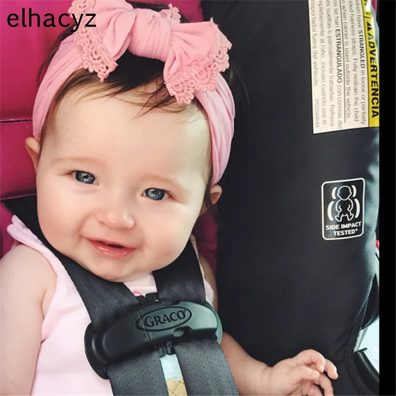 1 шт. новые милые широкие нейлоновые повязки на голову с кружевной отделкой