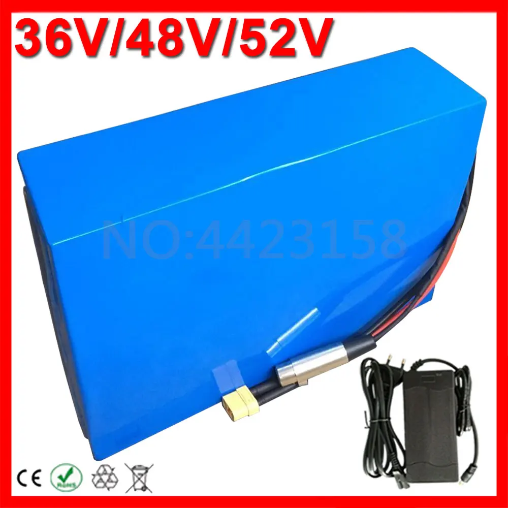 Литиевая батарея для электрического велосипеда с зарядным устройством BMS + 5A 36 В 48