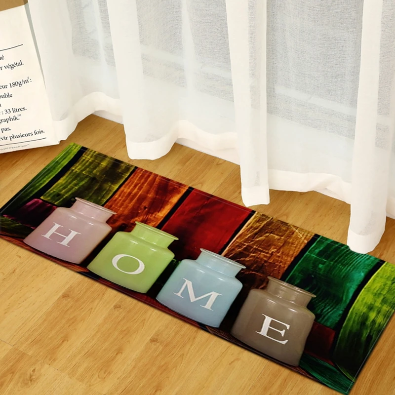 3D домашний Придверный коврик с буквенным принтом коврики для прихожей кухни