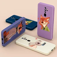 zootopia red fox for oppo a94 a93 a92 a91 a74 a73 a55 a54 a52 a11 a11k a9 a16 a7x a1k 2020 liquid silicone phone case