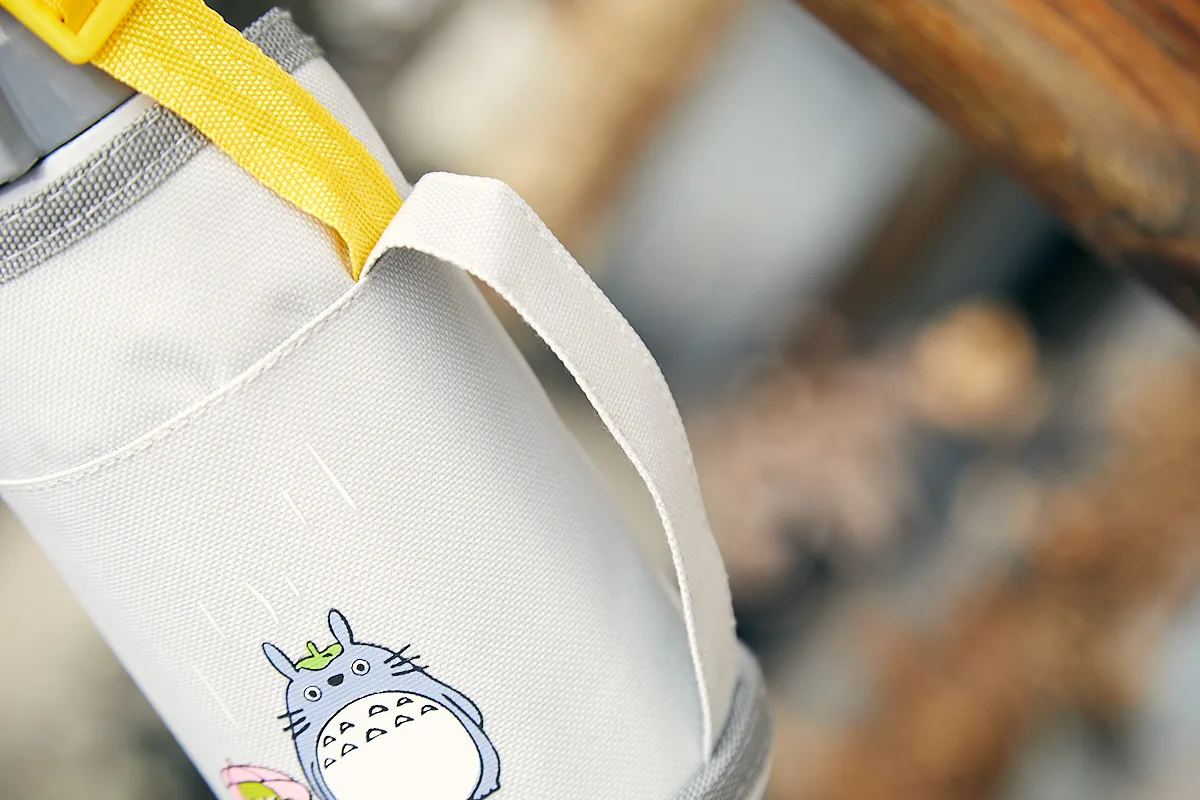 Oussirro 600 мл Totoro прекрасный термос милый детский термос с кружка с соломкой 304 термос из нержавеющей стали