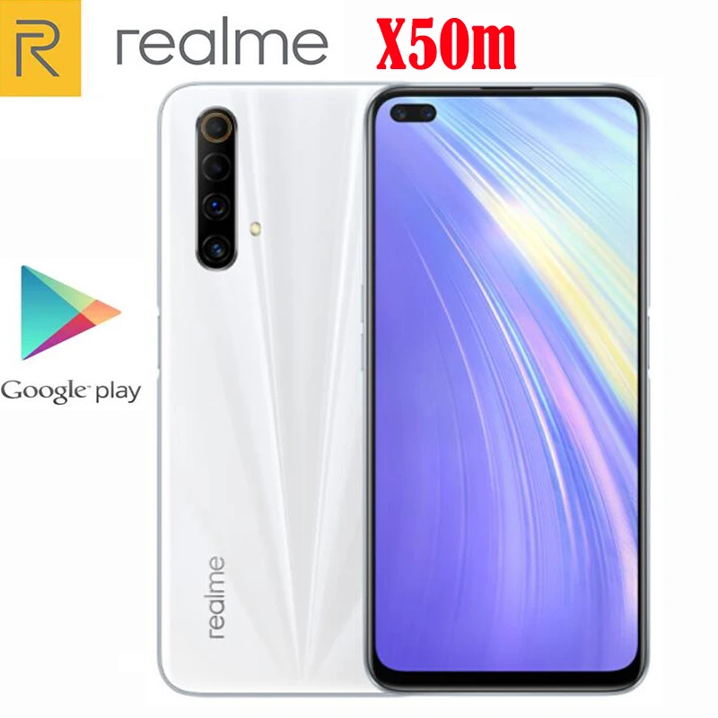 Новый Orginial официальный Realme X50m X50 м 5G сотовый телефон Snapdragon 76 6 57 дюймов 120 Гц 6G