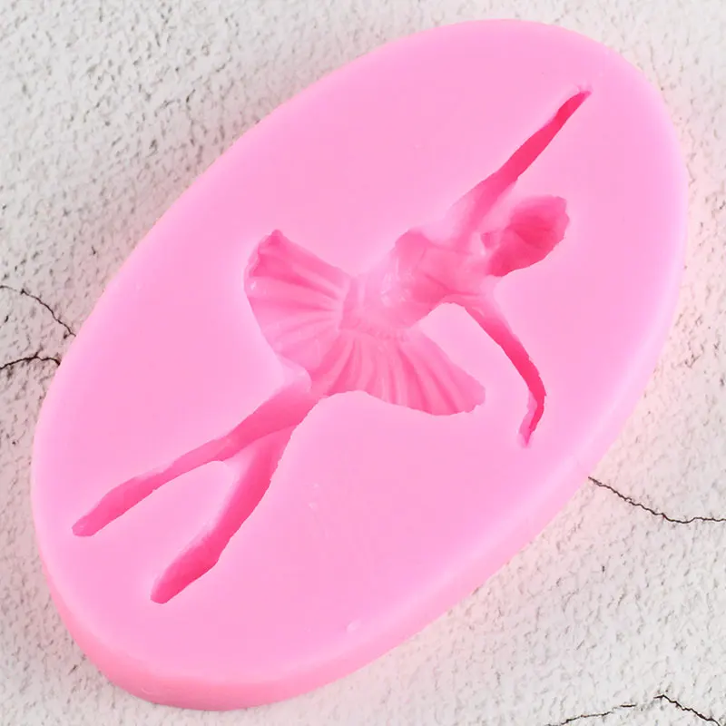 Силиконовые формы с изображением балерины DIY вечерние кексов Топпер конфет глины