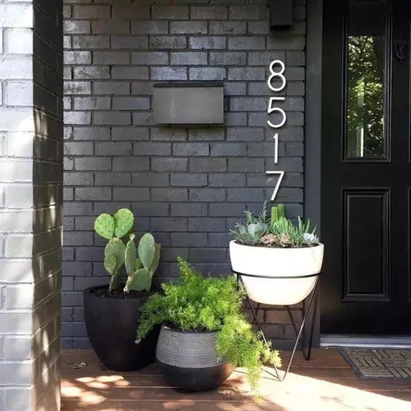 6CM 3D House Number Door Plate Home Street Mailbox Stickers Numbers Flat number Hotel Outdoor | Обустройство дома