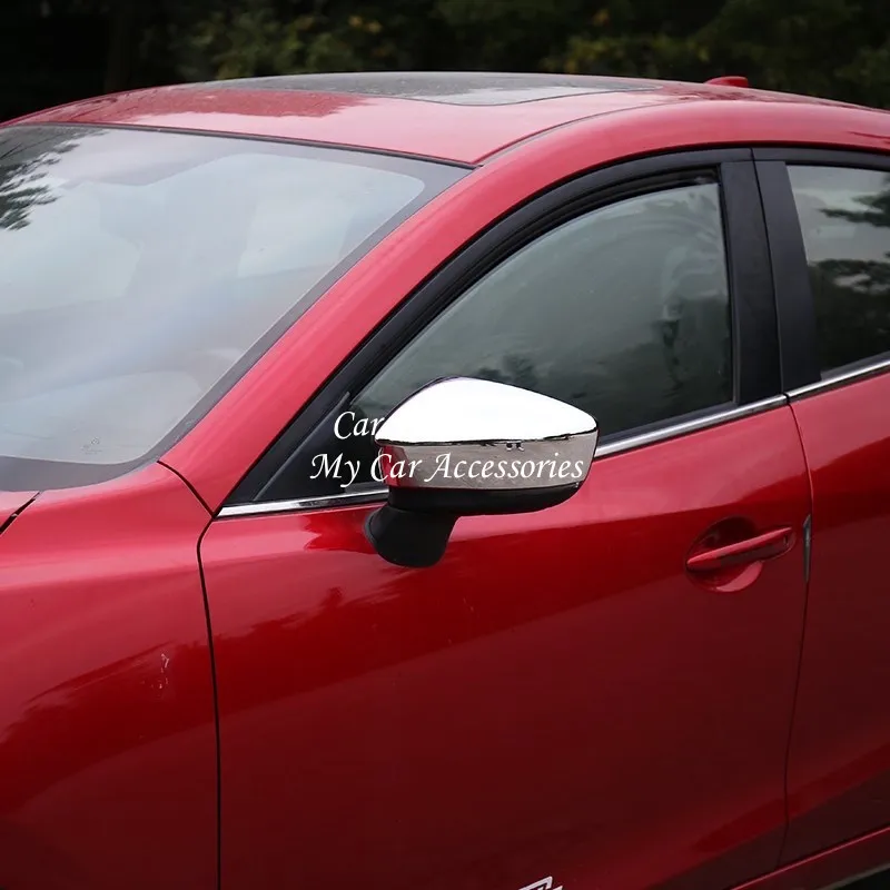 2 шт. накладки на боковое зеркало Mazda 3 Axela 2017 2019|Хромирование| |