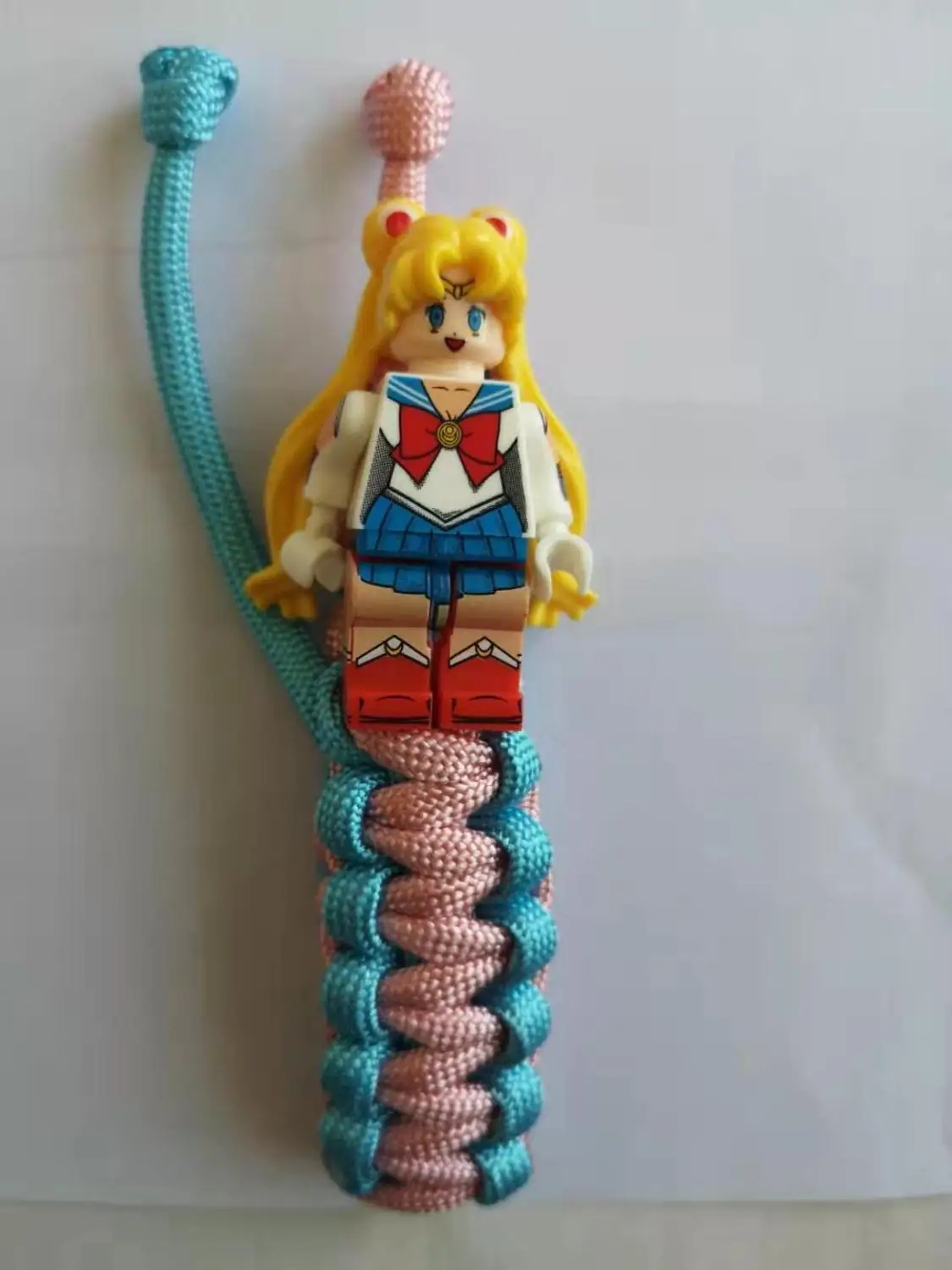 sailor moon Buzz Lightyear Paracord браслет для детей супергерой Железный человек розовый Бэтмен Дарт Вейдер кролик Единорог строительные блоки кирпичи игрушки - Metal Color: sailor moon