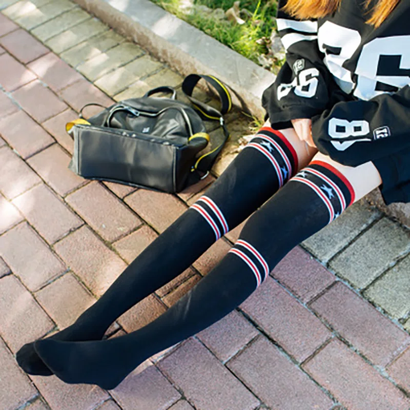 

Over knee stockings fashion female students autumn and winter high tube lengthening sports antiskid women's thigh socks