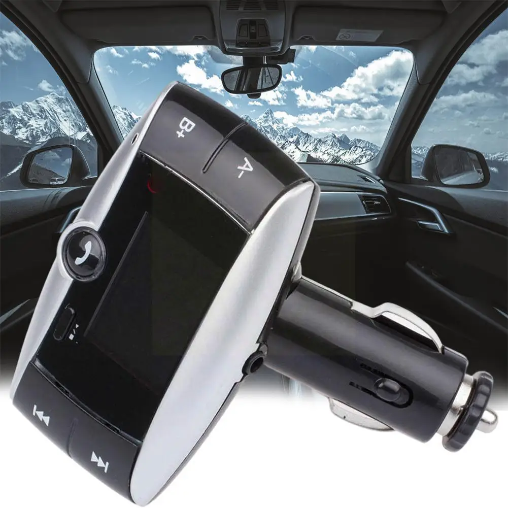 

Car Bluetooth FM Transmitter Kit Modulator USB LCD Control SD Memory MP3 Support Wireless Remote Card Player Vehicle G4R2