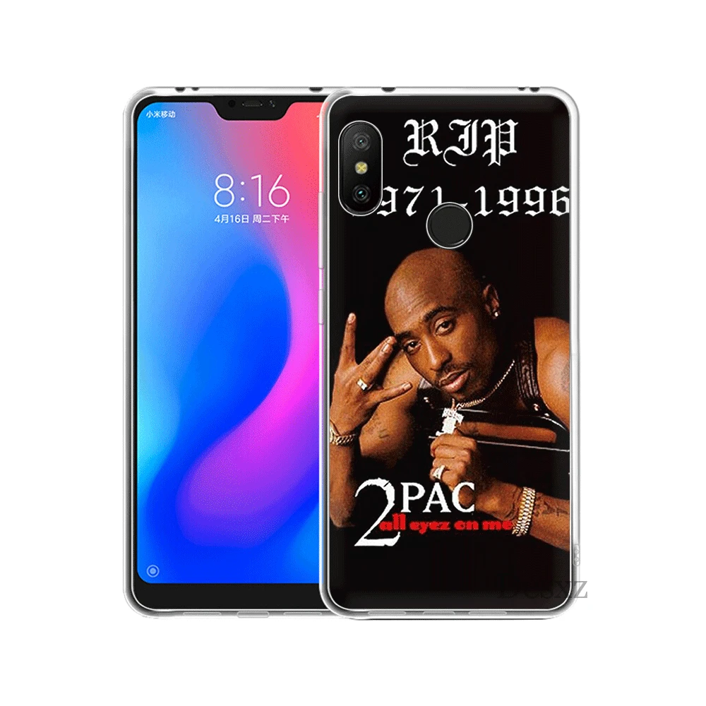 Мобильный чехол для телефона Xiaomi Redmi Note 6 7 Pro 5A 4 4X3 5 твердый переплет 2Pac с