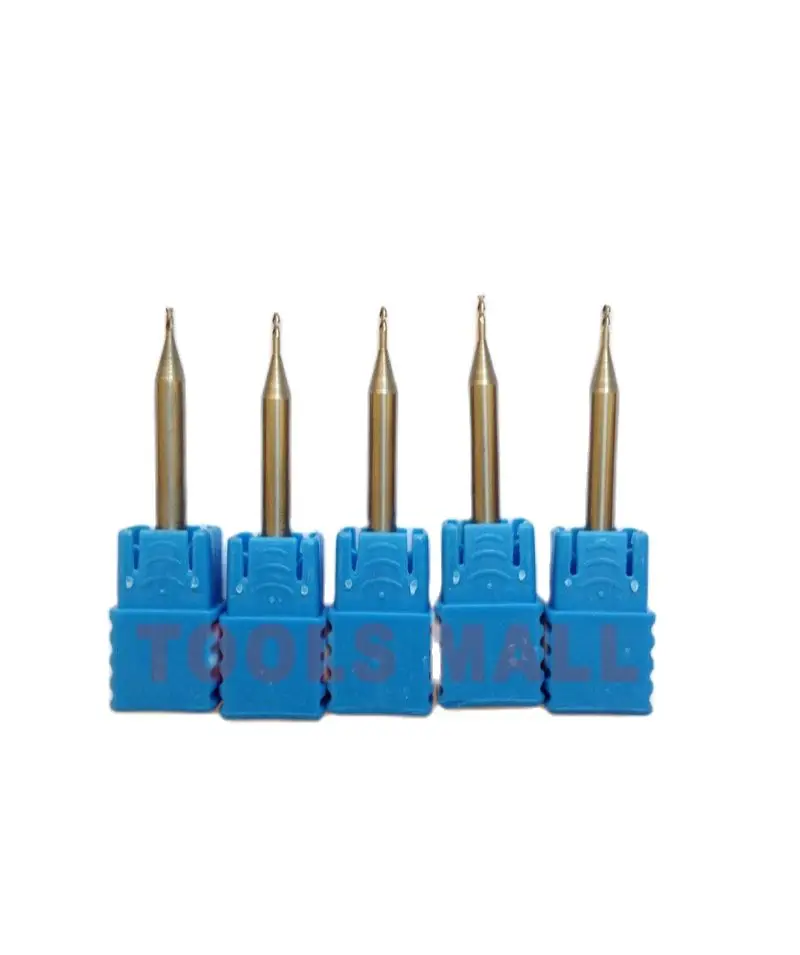 

5pcs of 1mm Diameter 2 Flutes Milling cutters for Aluminum HRC50 CNC Tools Carbide CNC Endmill Router bits