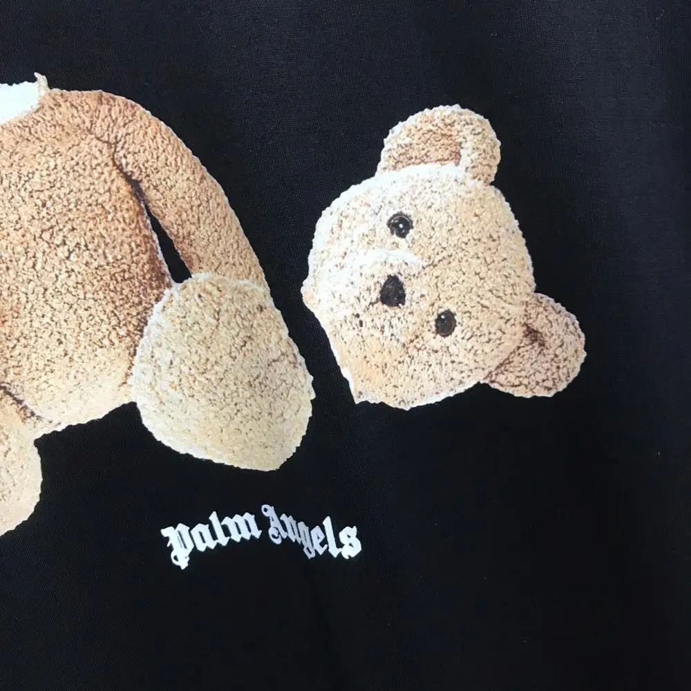 Palm Angels цвета хаки с маленьким медведем из мультфильма мужские и женские тапочки