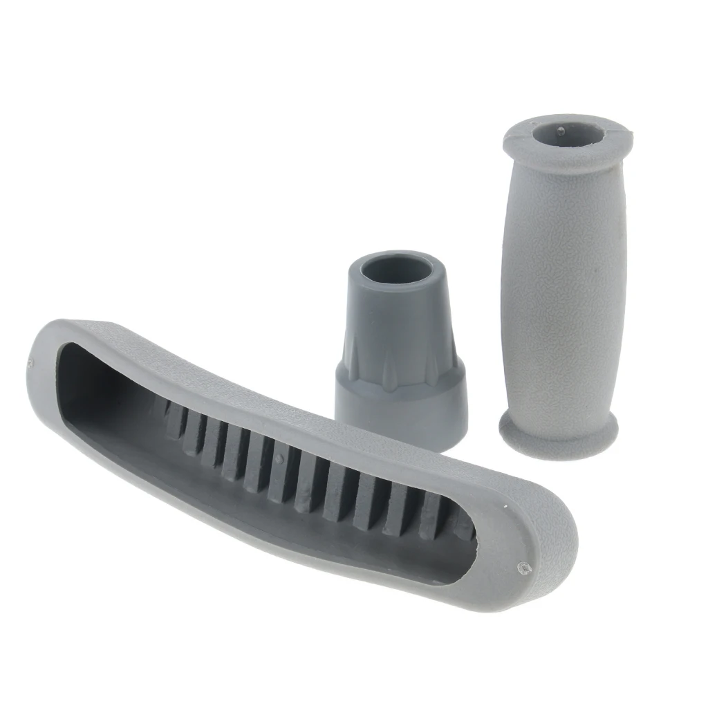 Perfk Crutch Accessories Kit Crutch Replacement Parts, Underarm Pads& Hand Grips Covers& Crutch Tip Cover