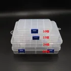 Прозрачная полипропиленовая пластиковая коробка разных размеров, съемная отделочная коробка для деталей, упаковочная коробка для компонентов, коробка для хранения ювелирных изделий