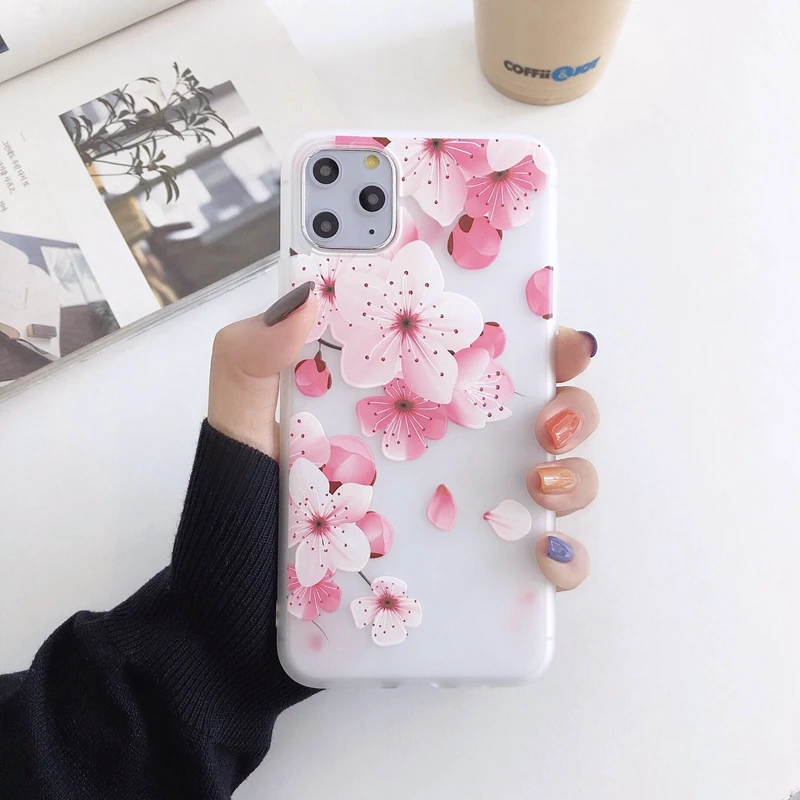 3D Relief Flower Cover Capa For Samsung Galaxy A51 A71 S20 A10 A20 A30 A50 A60 A70 A80 A90 Note 10 S10 Plus S10Plus Soft Case | Мобильные