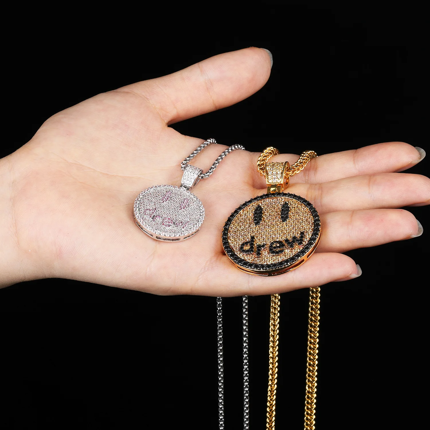 Цепочка с кулоном в стиле хип хоп позолоченная цепочка 18 К надписью Холодное