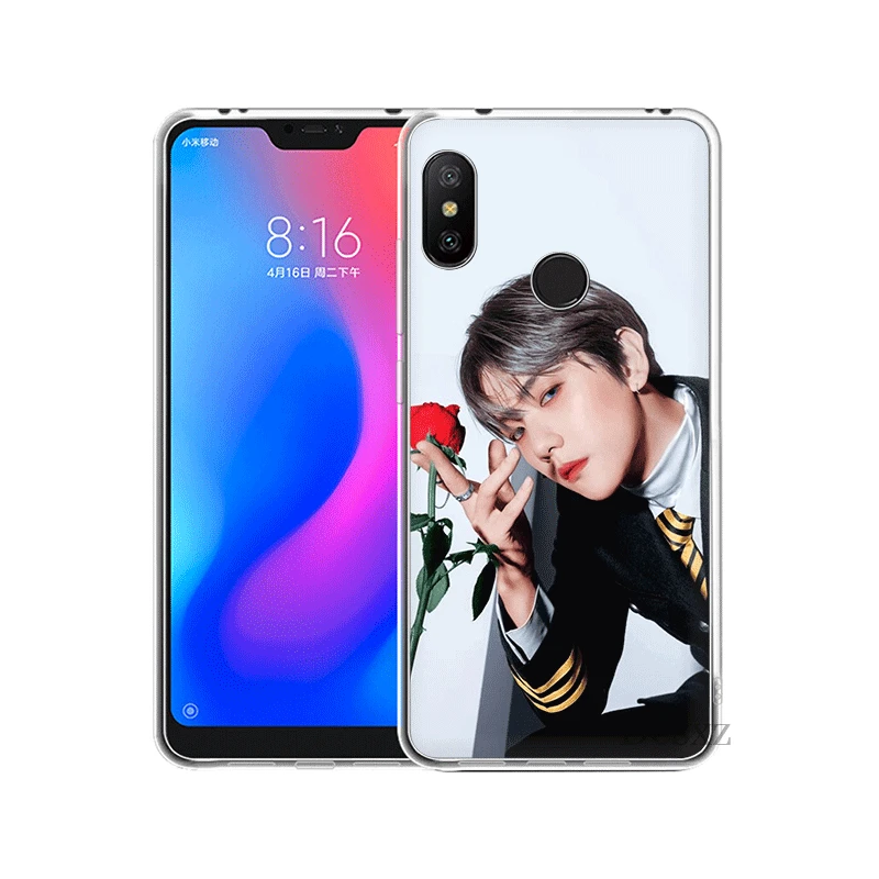 Чехол для Xiaomi Mi 5 мобильного телефона 5S 6 Mix 2S 8 A1 A2 5X 6X Lite F1 9T MAX 3 A3 Pro CC9 CC9E Cover EXO Baekhyun |