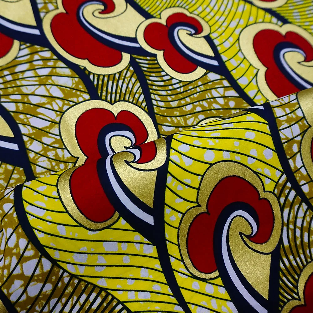 

New Original Golden Wax Prints High Quality African Fabric Cotton Material Nigerian Ankara Batik Top Class Sewing Dress