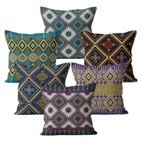 moroccan cushion cover boho home decor 4040 45x45 decorative ethnic green bohemian pillow case for sofa pillowcase decoration