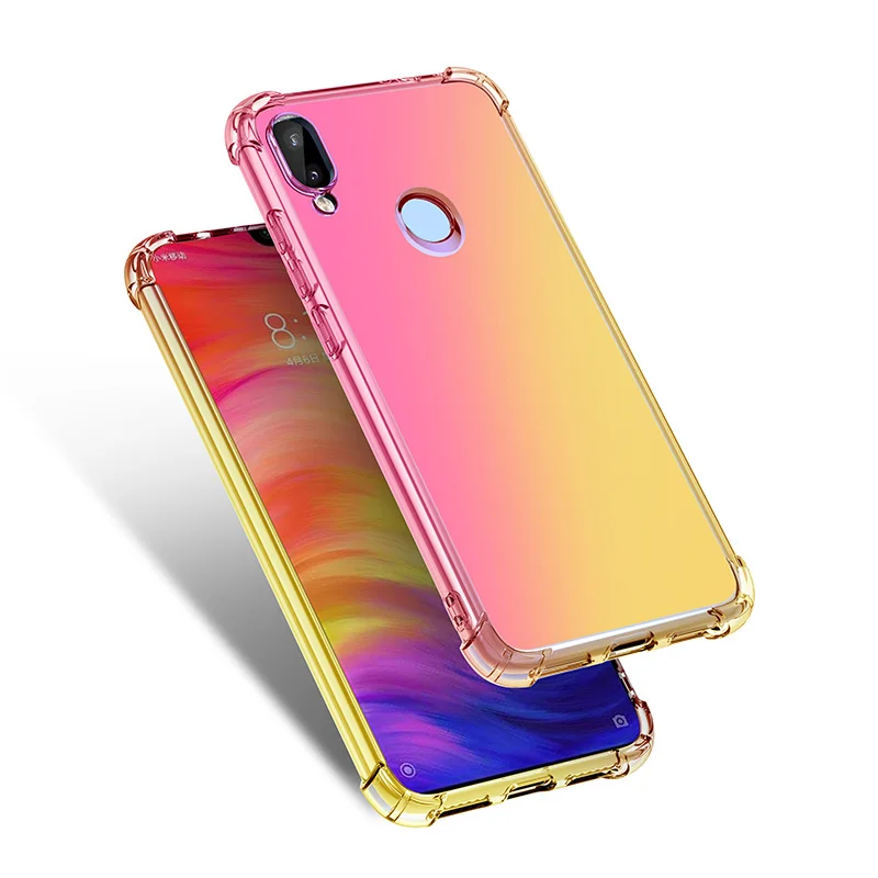 Чехол для телефона Xiaomi Redmi Note 7 Pro 6 5 с радужным градиентом|Чехлы-накладки| |