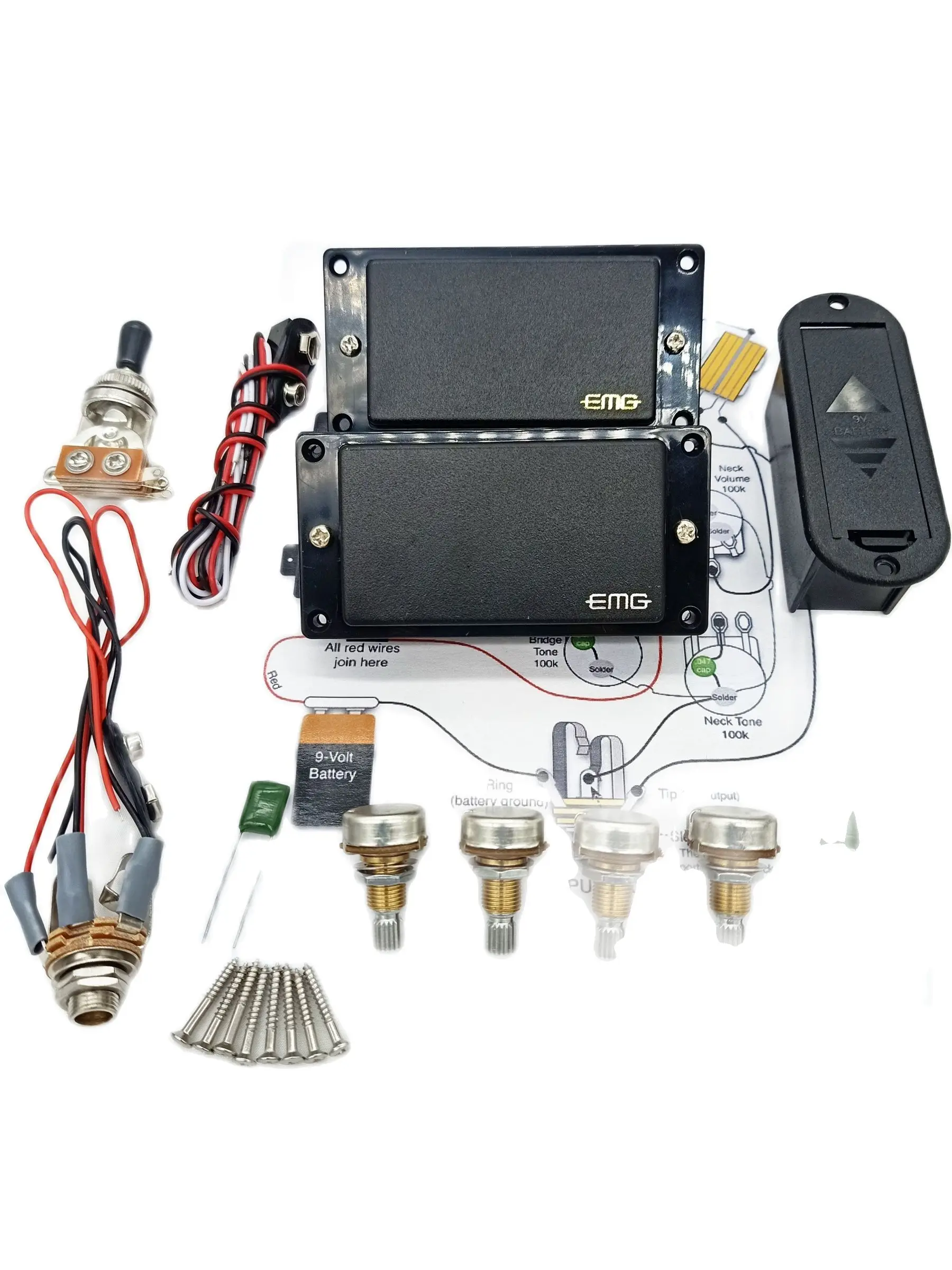 Новые пикапы для электрогитары, активный пикап, хамбакер, активный блок ...