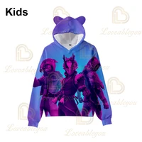 men and women cartoon jacket tops teen clothes battles esports 3 to 14 years kids hoodies shooting game 3d printed sweatshirt