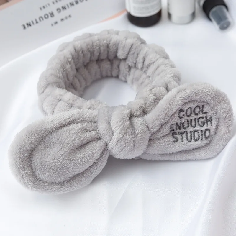 Повязка для волос мытья лица мягкая теплая повязка на голову из кораллового