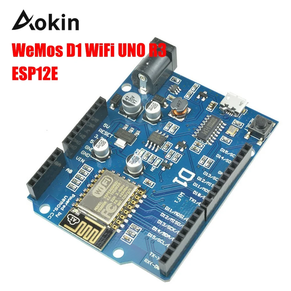 Макетная плата для WeMos D1 CH340 CH340G Wi Fi ESP8266 модуль ESP12E ESP12F Arduino IDE UNO R3 Micro USB с разъемом