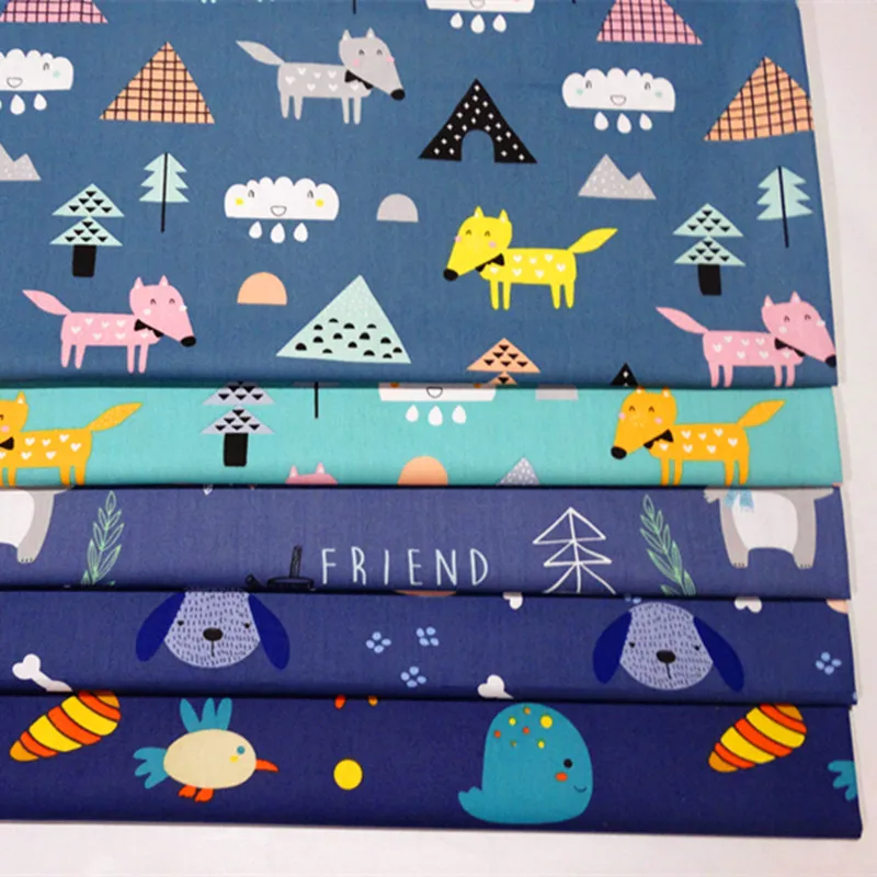 Саржевая ткань из 100% хлопка с мультяшным рисунком белико детская ручная одежда