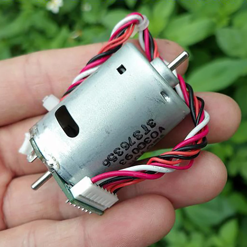1 шт двойной вал для электротехнического оборудования DC12V 24V микро мотор с двойным