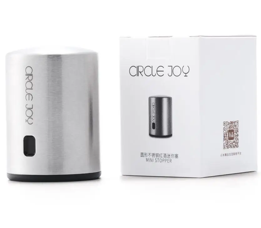 Умная винная пробка Youpin Circle Joy вакуумная Запоминающая из нержавеющей стали