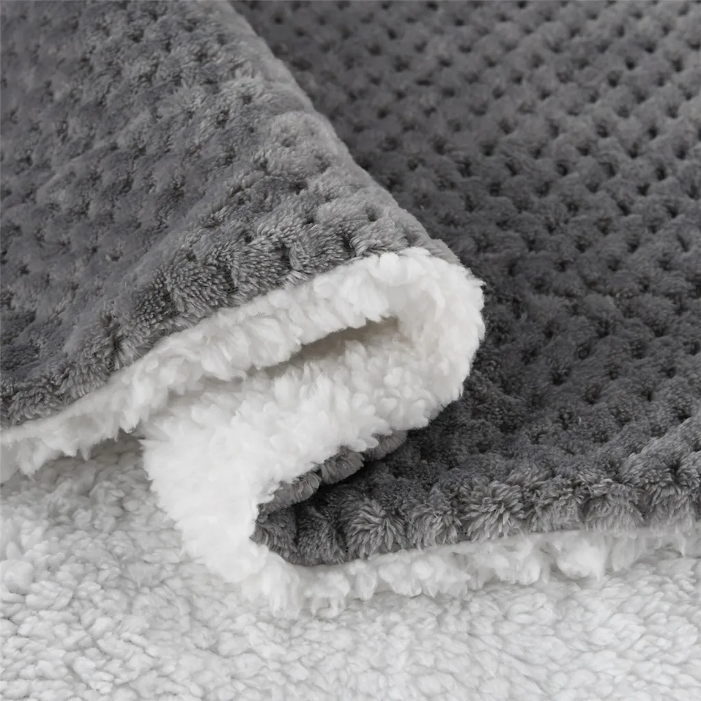 Плотное Фланелевое флисовое двойное повседневное одеяло с ананасом|Одеяла| |