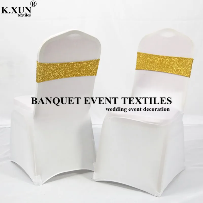 Красивая блестящая повязка на стул спандекс пояс для стула галстук бабочка с