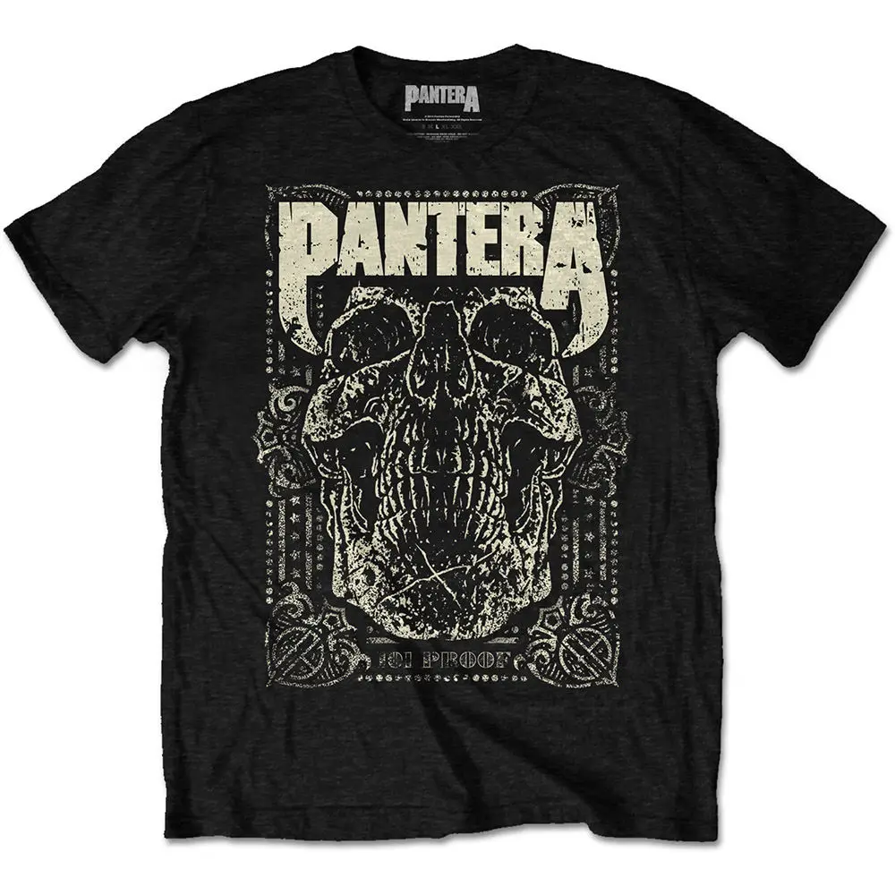 Футболка Pantera 101 с защитой черепа новая и официальная! круглым вырезом модная