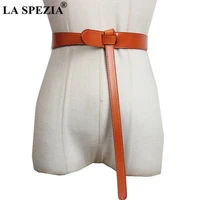 self tie women belt self tie leather woman belts for dress cowskin female waist belt 104cm