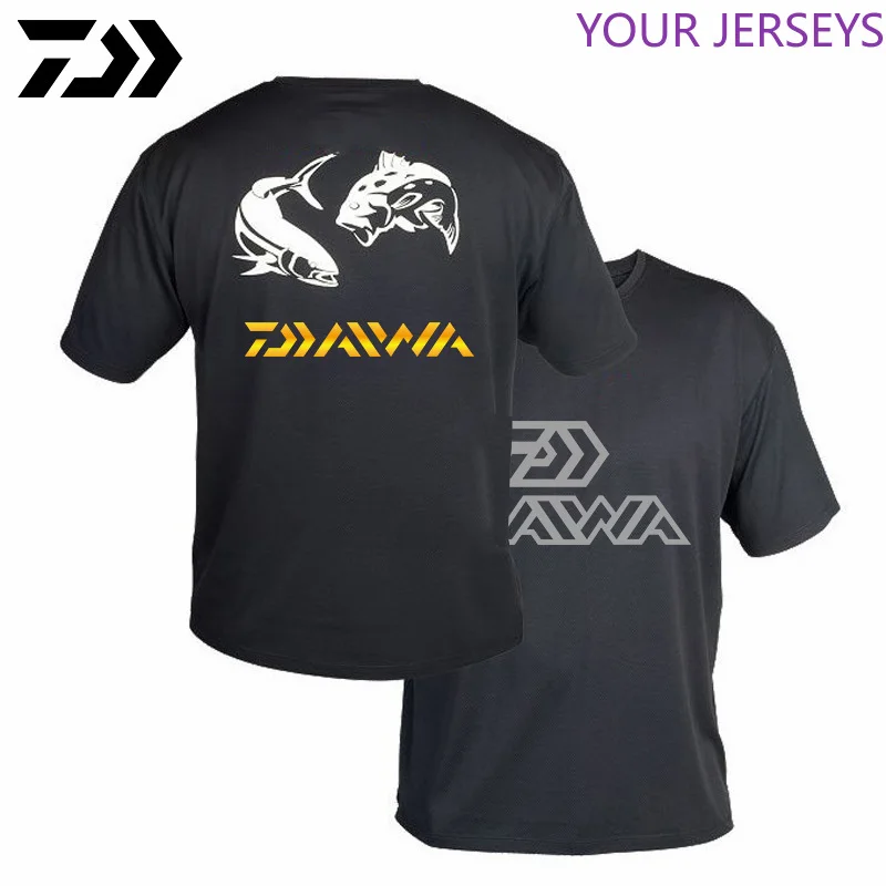 

Футболка Daiwa Cawanfly для рыбалки/Одежда для рыбалки/уличная одежда для рыбалки с коротким рукавом спортивная уличная одежда для рыбалки для му...