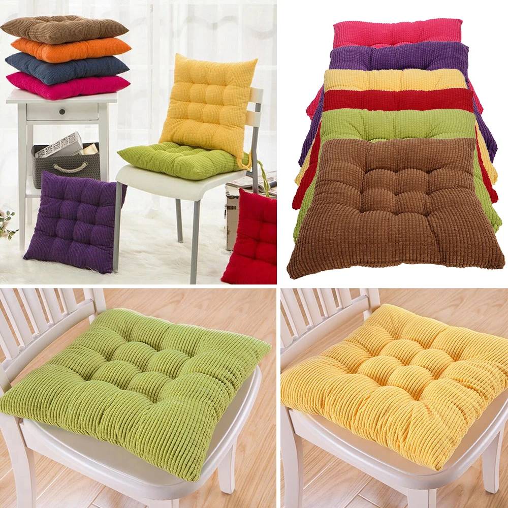 Квадратная подушка для стула утолщенная сиденья обеденного патио домашнего