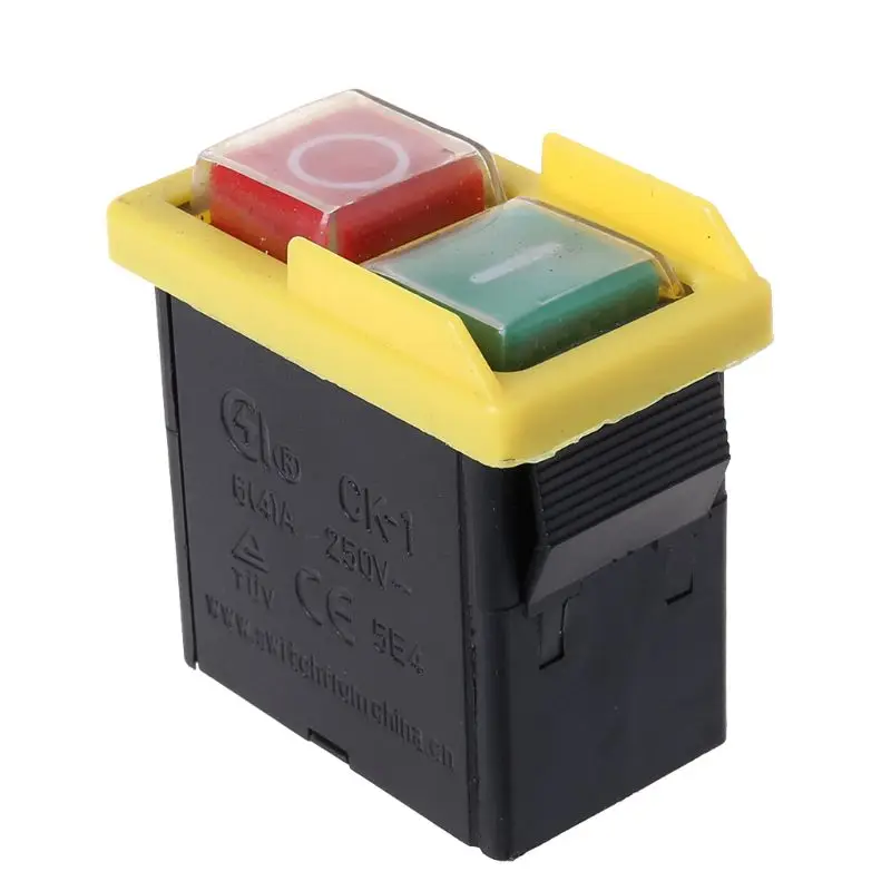 Водонепроницаемая Электромагнитная Кнопка переменного тока 250 в 6 А машина пила