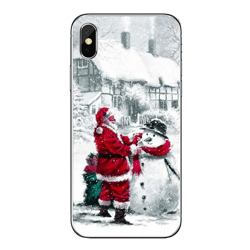 Чехлы для samsung Galaxy S2 S3 S4 S5 MINI S6 S7 edge S8 S9 Plus Note 2 3 4 5 8 Coque Fundas веселые рождественские