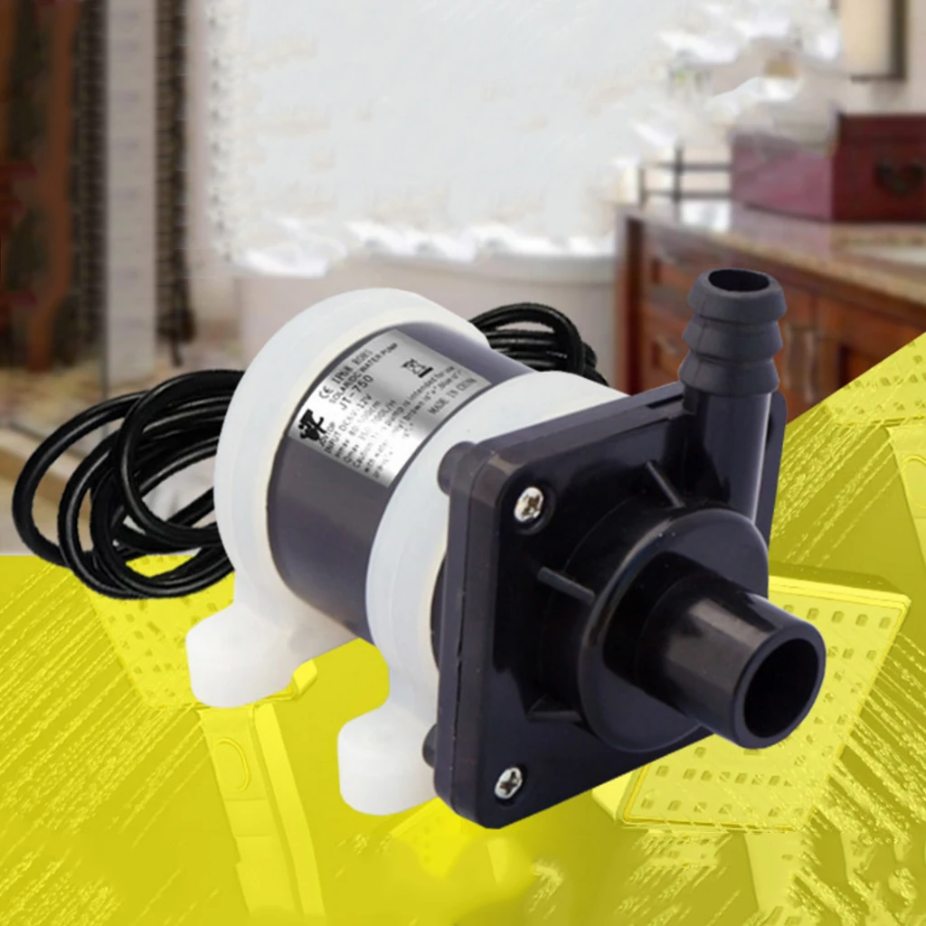 

100% абсолютно новый и высококачественный бесщеточный тихий водяной насос 12 В/24 В, Электрический водяной насос с высокой скоростью потока, ни...