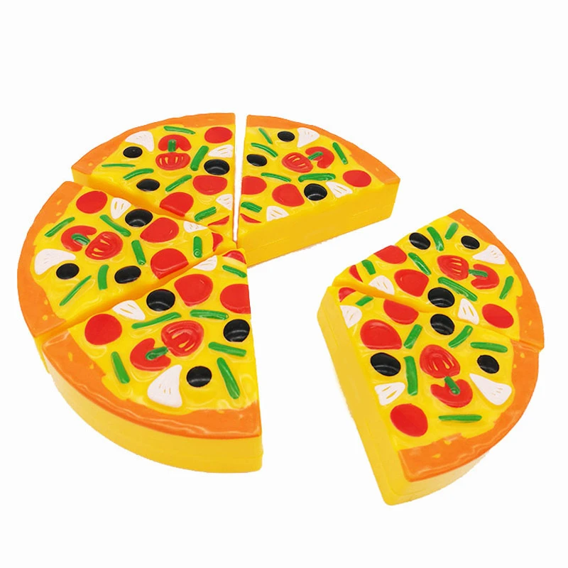 

Pizza Kitchen Toy Plastic Cook Food Pretend Play House Educational Toys Simulation Tableware Gift for Kids Baby Children