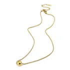 Уникальная цепочка в форме попкорна и кулон из бисера ожерелье для женщин брендовая бижутерия из нержавеющей стали высшее качество ожерелье для влюбленных оптовая продажа