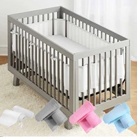 4 sided baby breathable mesh crib liner infant cot bumper mesh children bumper crib liner baby cot sets bed around protector