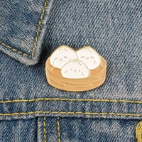 cute cartoon creative cage drawer bun brooch enamel pin metal broches for women badge pines metalicos brosche accessories