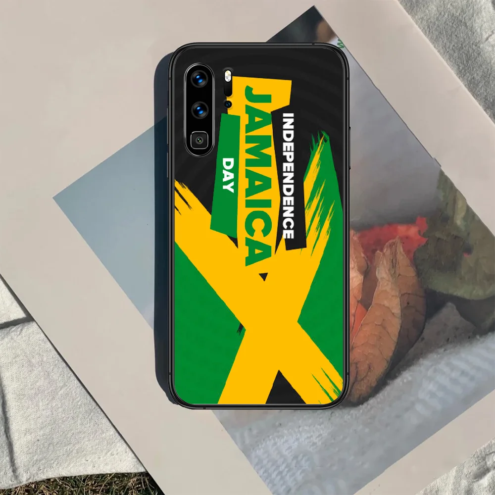 

jamaica flag Phone Case For Huawei P Mate 10 20 30 40 Lite Pro smart Z 2019 nova 5t black Waterproof Tpu Bumper Soft Shell