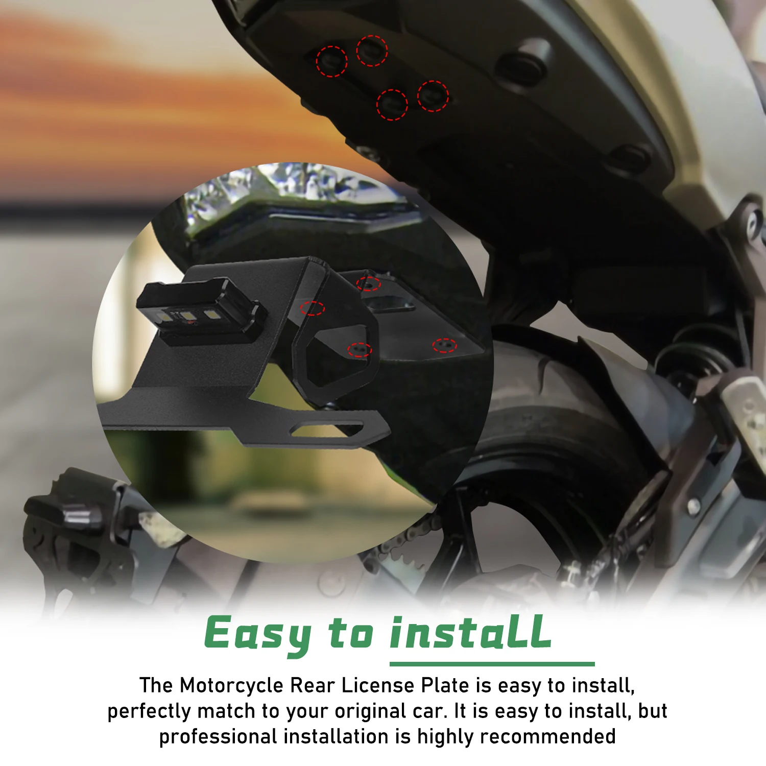 Для Kawasaki Ninja650 Z650 2017-2022 держатель номерного знака мотоцикла кронштейн держателя