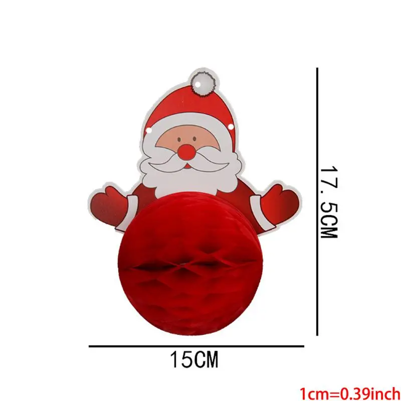 

Christmas Hanging Garland Paper Christmas Door Wall Window Hanging Decoration Ornaments Home Office Hotel Party Scene