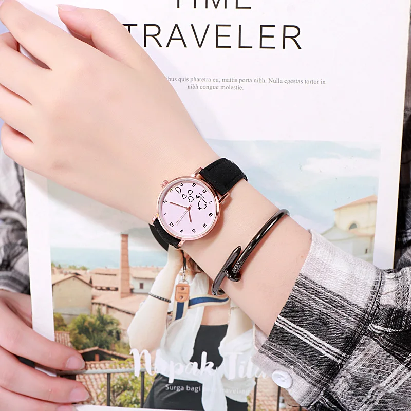 Модный Узкий маленький циферблат для женщин модный стол с деревенским ветром