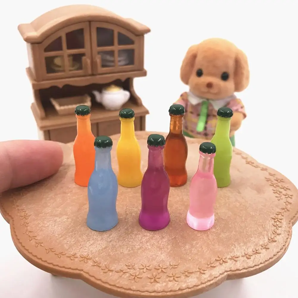 7 шт./компл. коктейли колы напиток бутылка вина Миниатюрная модель Кукольный