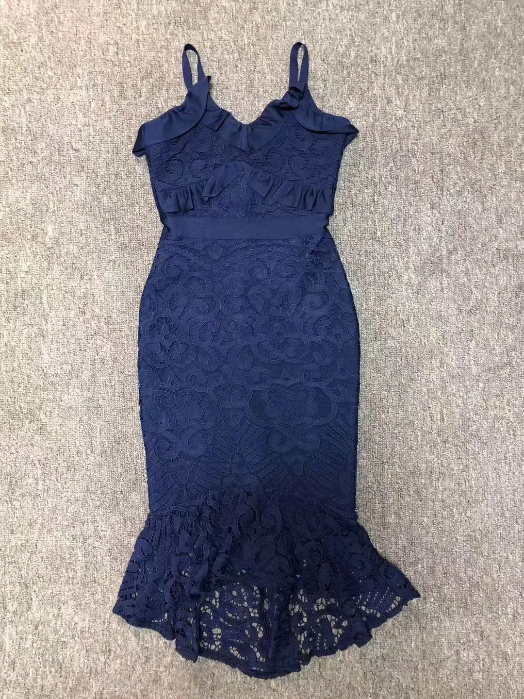 5 цветов, Vestidos, женское сексуальное кружевное Бандажное платье до середины икры, дизайнерское платье с рыбьим хвостом, вечерние платья знаменитостей