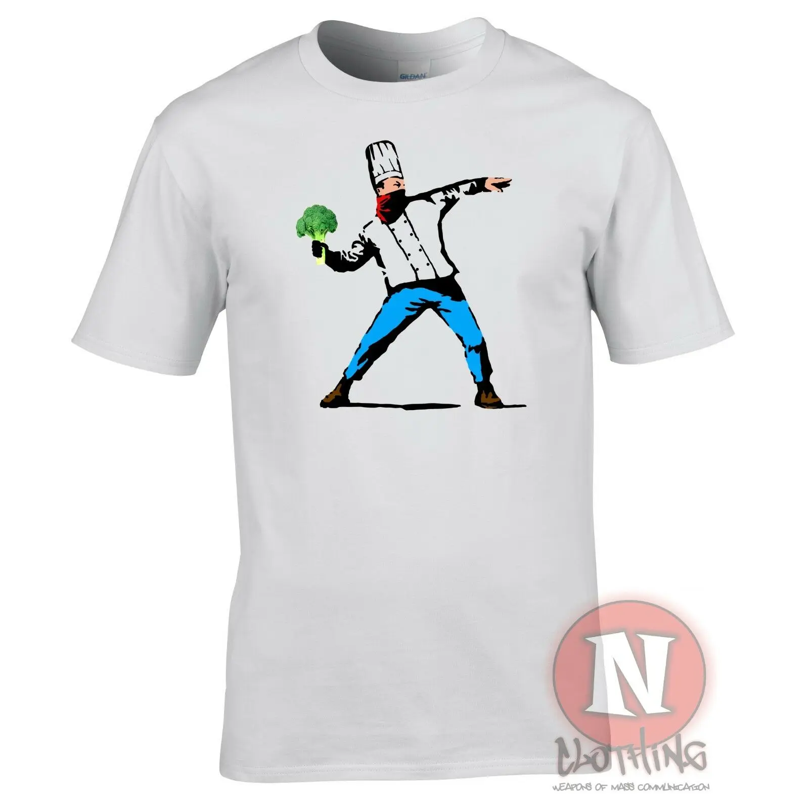 Футболка Бэнкси шеф повара футболка уличная одежда в стиле Харадзюку для